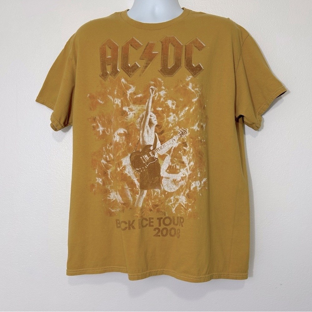 AC/DC Mens Size 1X Black Ice Tour 2011 Shirt